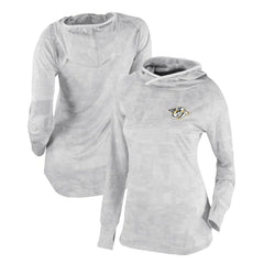 NHL White Nashville Predators Columbia Women's Omni-Wick Sunday Ball Pullover Hoodie