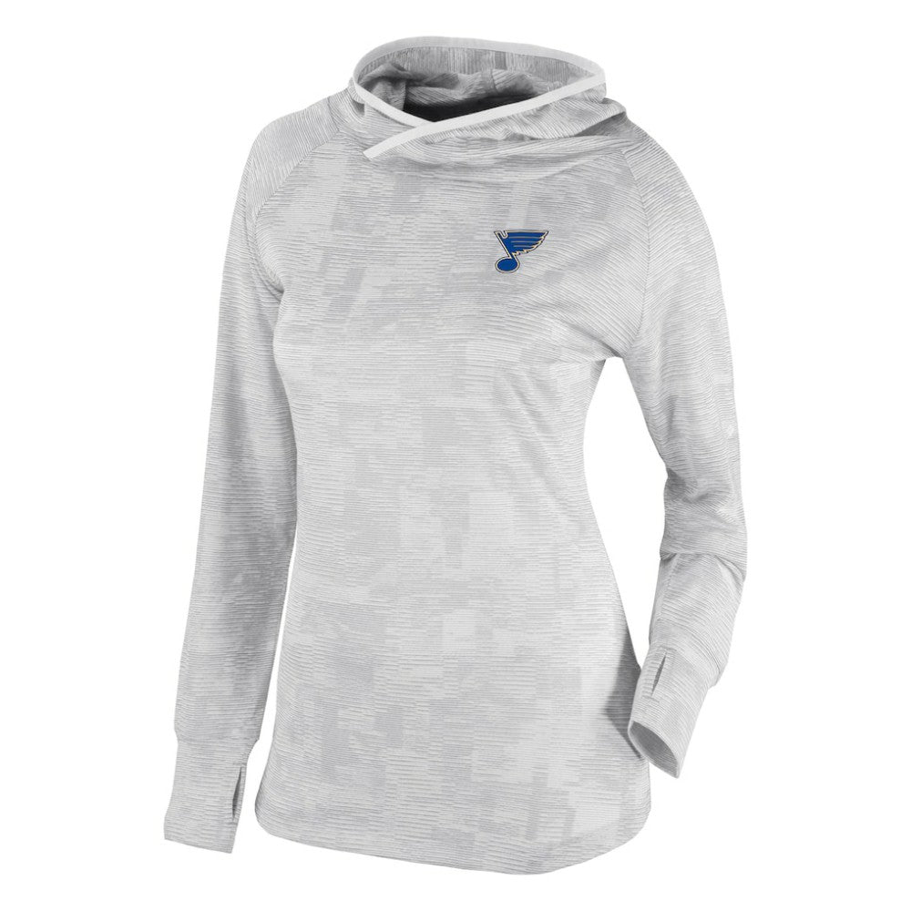 NHL White St. Louis Blues Columbia Women's Omni-Wick Sunday Ball Pullover Hoodie