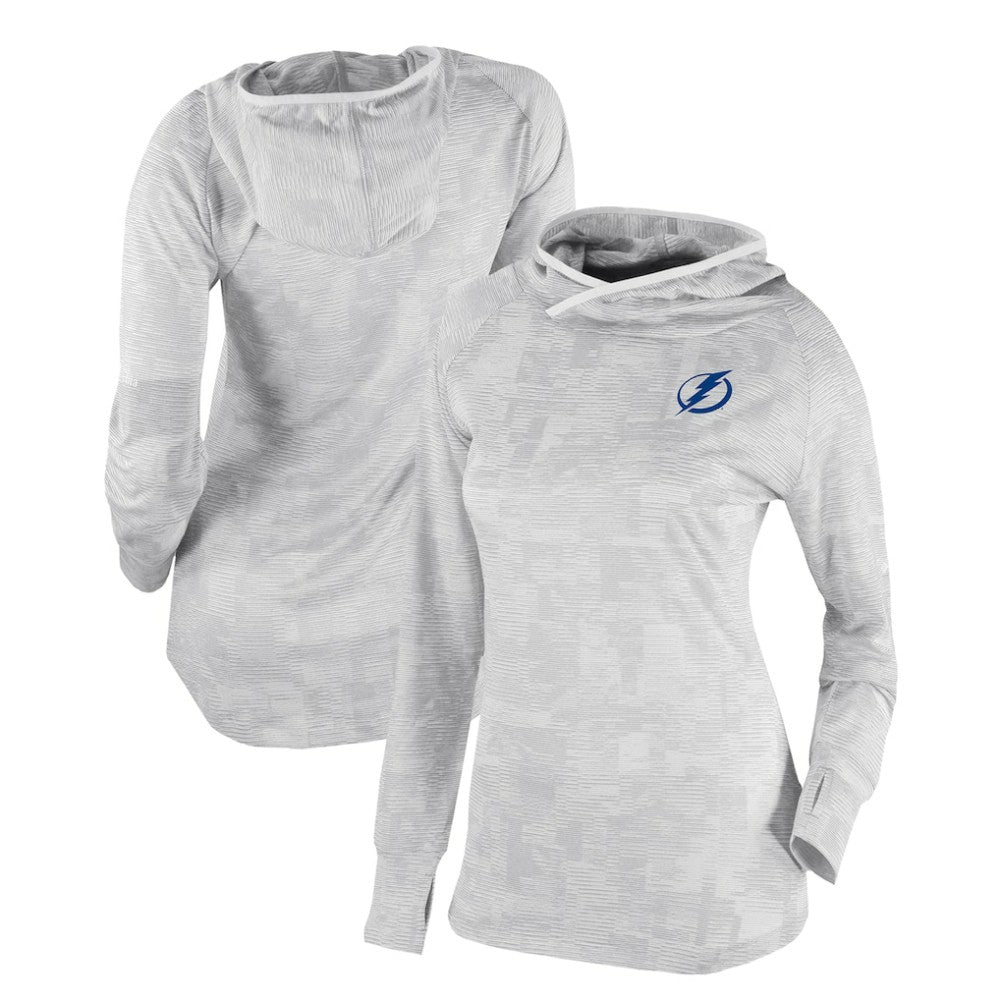 NHL White Tampa Bay Lightning Columbia Women's Omni-Wick Sunday Ball Pullover Hoodie