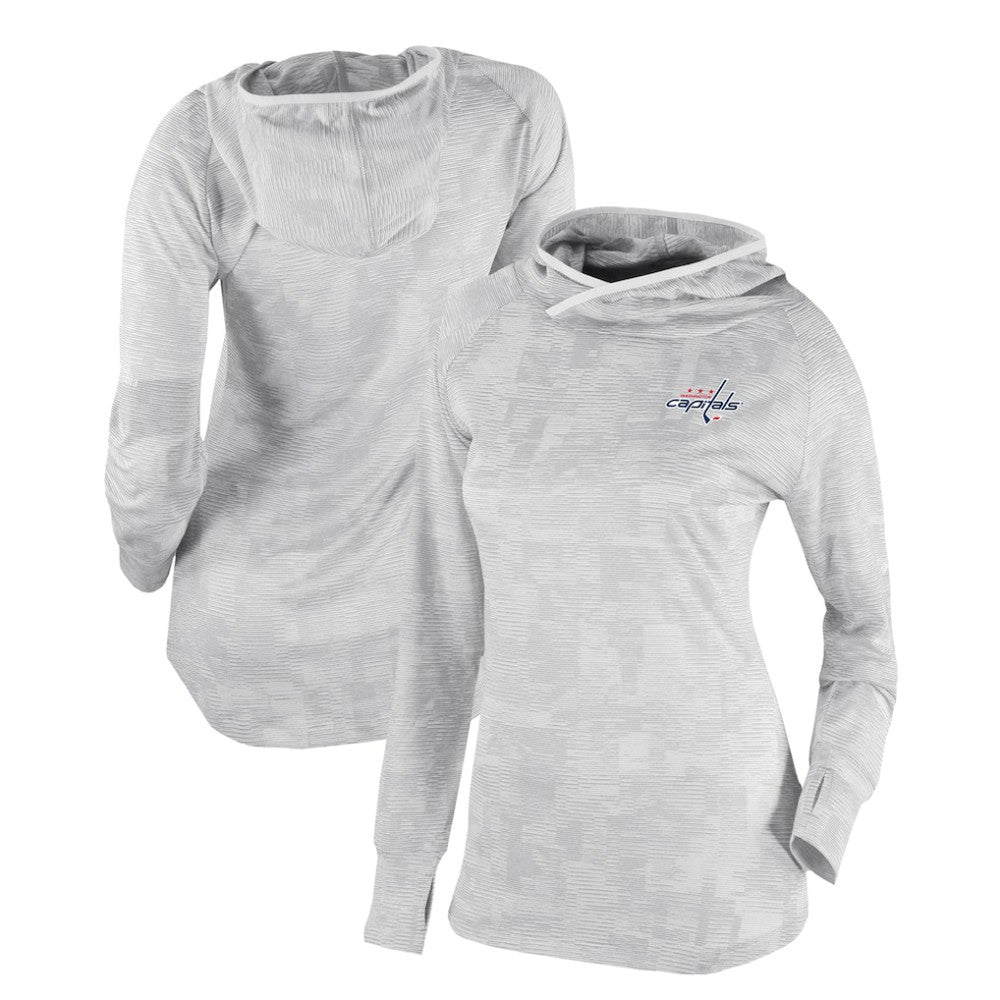 NHL White Washington Capitals Columbia Women's Omni-Wick Sunday Ball Pullover Hoodie