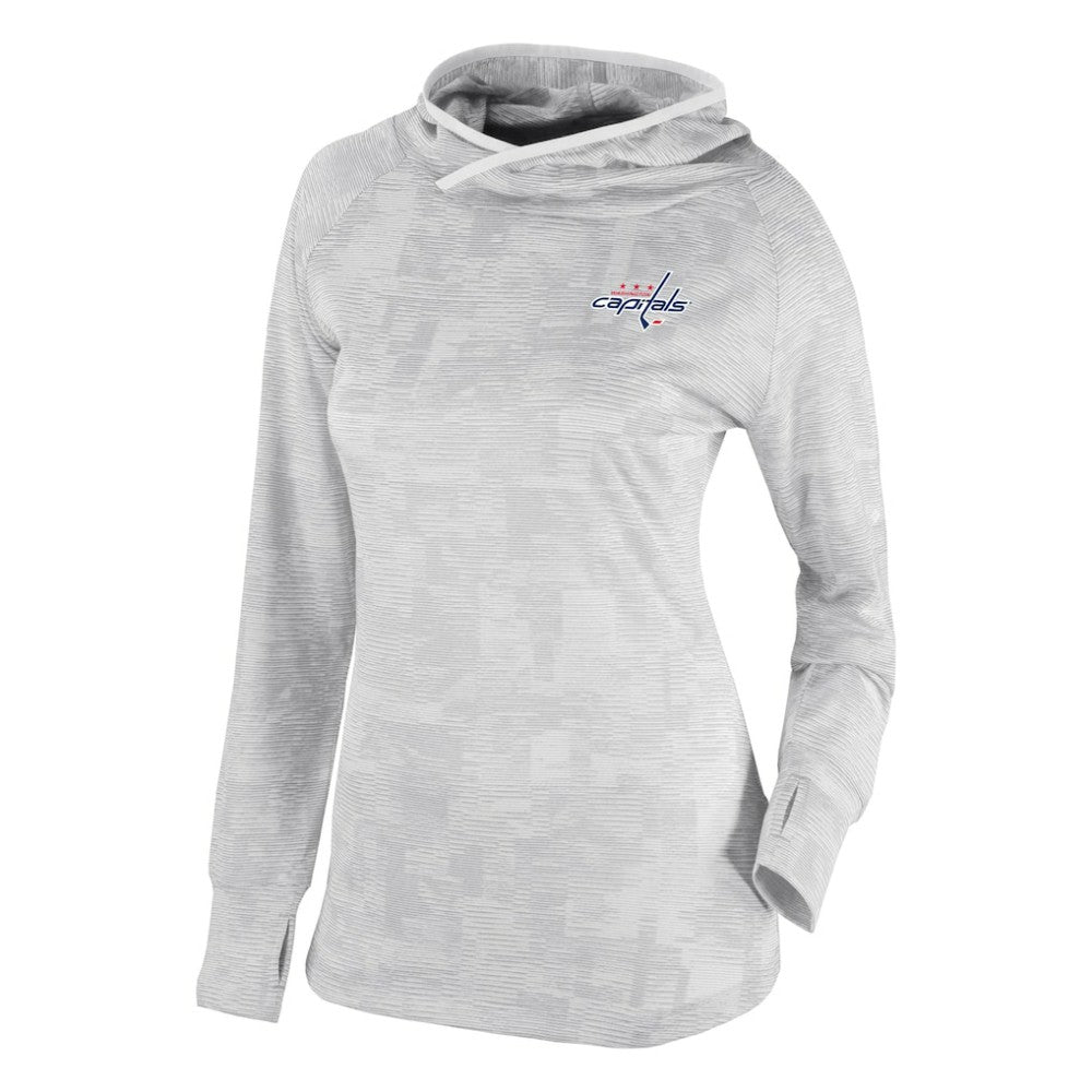 NHL White Washington Capitals Columbia Women's Omni-Wick Sunday Ball Pullover Hoodie