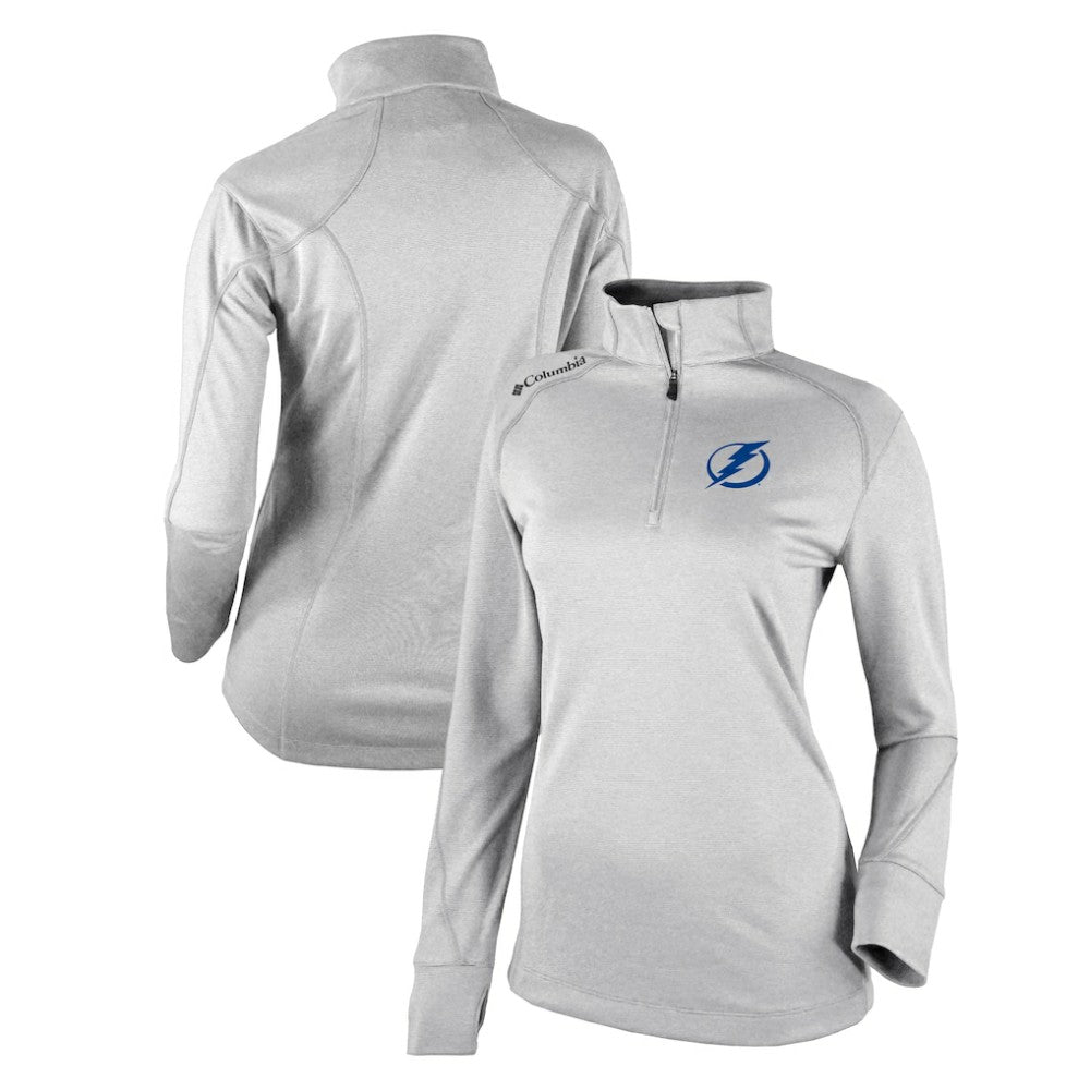 NHL White Tampa Bay Lightning Columbia Women's Omni-Wick Shotgun 2.0 Quarter-Zip Pullover Top