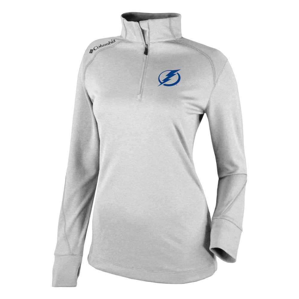 NHL White Tampa Bay Lightning Columbia Women's Omni-Wick Shotgun 2.0 Quarter-Zip Pullover Top