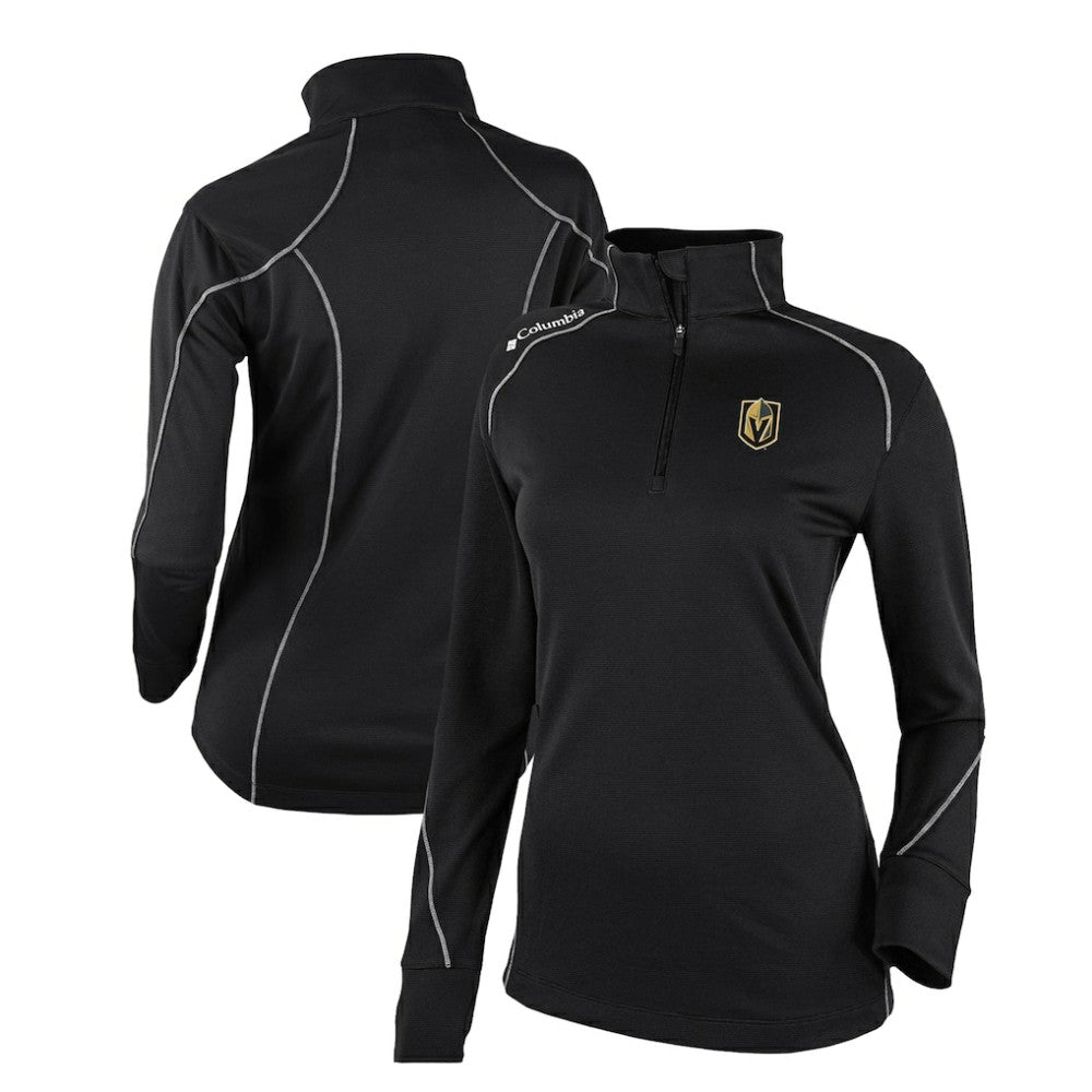 NHL Black Vegas Golden Knights Columbia Women's Omni-Wick Shotgun 2.0 Quarter-Zip Pullover Top