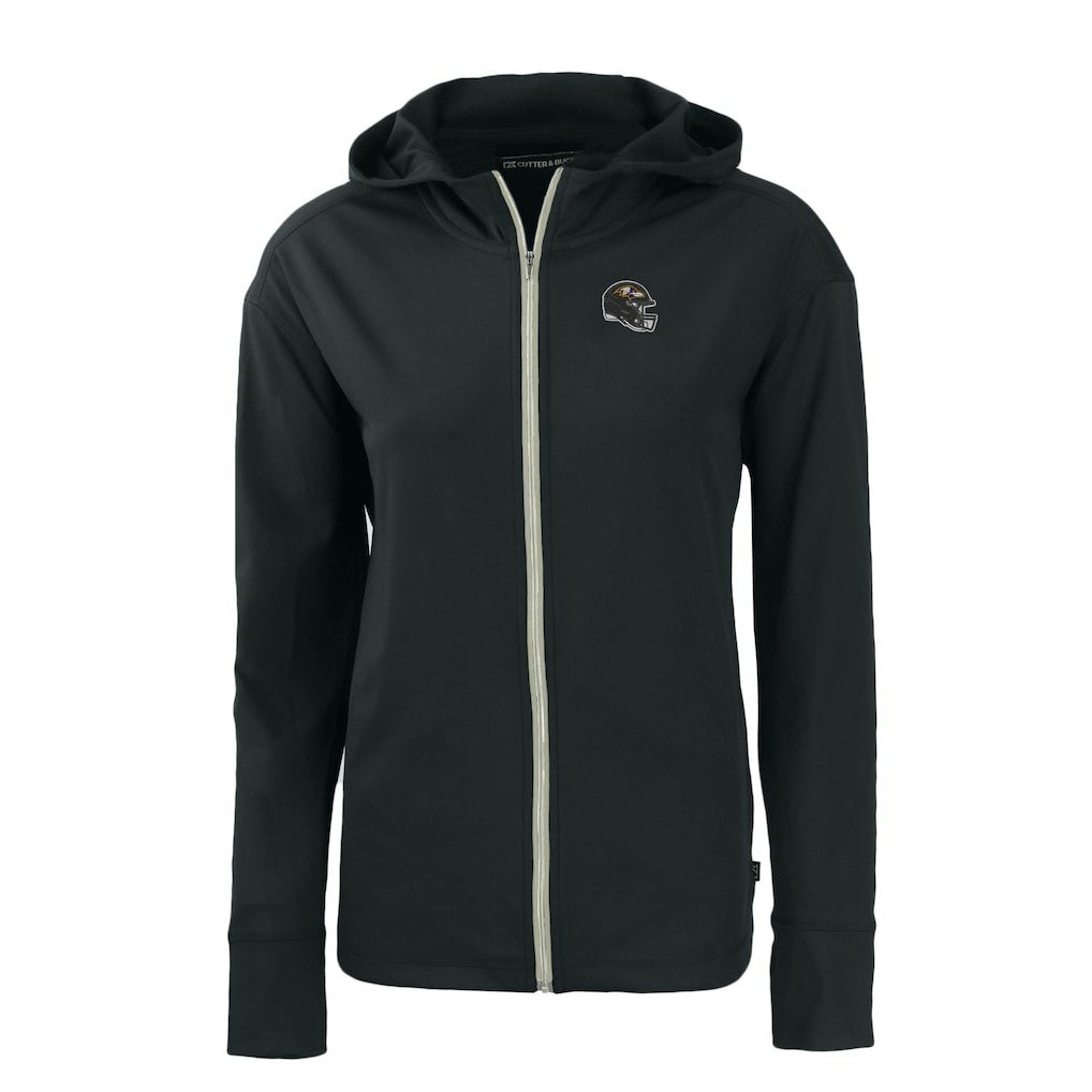 Cutter & Buck Women's Helmet Daybreak Eco Recycled Full-Zip Hoodie - Baltimore Ravens