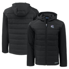 Cutter & Buck Helmet Evoke Hybrid Eco Softshell Recycled Full-Zip Hoodie Jacket - Buffalo Bills