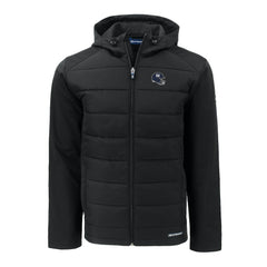 Cutter & Buck Helmet Evoke Hybrid Eco Softshell Recycled Full-Zip Hoodie Jacket - New York Giants