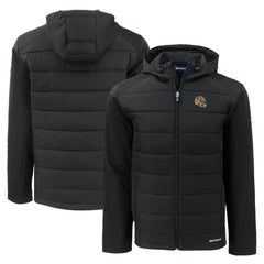 Cutter & Buck Helmet Evoke Hybrid Eco Softshell Recycled Full-Zip Hoodie Jacket - San Francisco 49ers