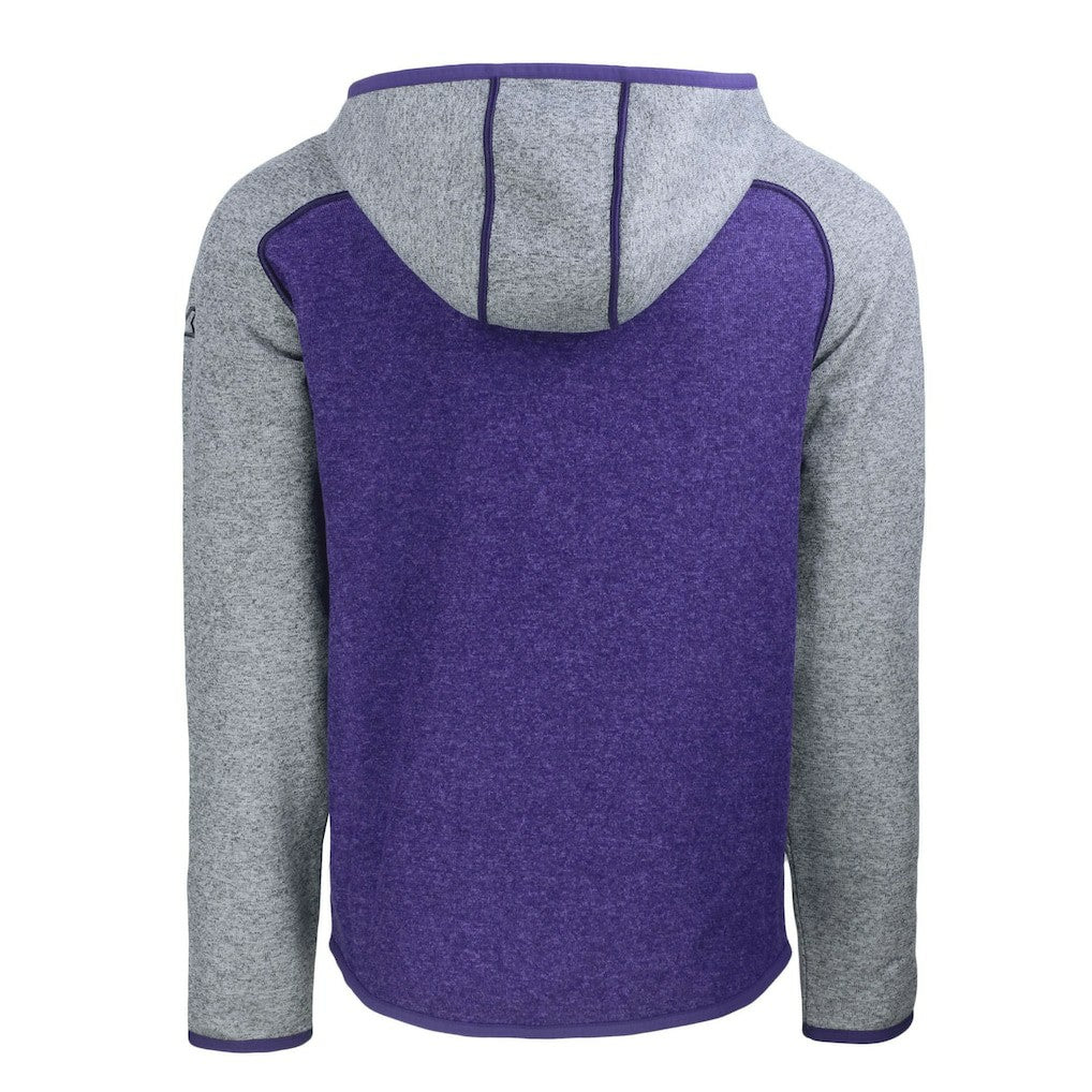 Cutter & Buck Helmet Mainsail Sweater-Knit Full-Zip Hoodie - Baltimore Ravens