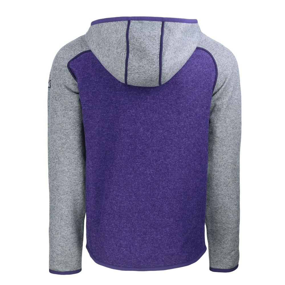 Cutter & Buck Helmet Mainsail Sweater-Knit Full-Zip Hoodie - Baltimore Ravens