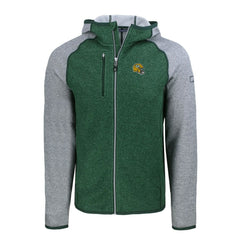Cutter & Buck Helmet Mainsail Sweater-Knit Full-Zip Hoodie - Green Bay Packers