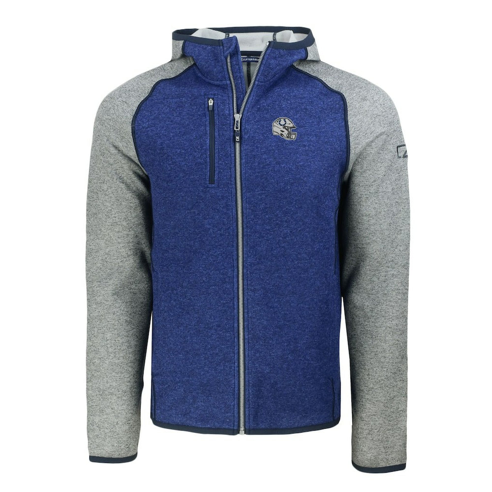 Cutter & Buck Helmet Mainsail Sweater-Knit Full-Zip Hoodie - Indianapolis Colts