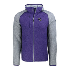Cutter & Buck Helmet Mainsail Sweater-Knit Full-Zip Hoodie - Minnesota Vikings