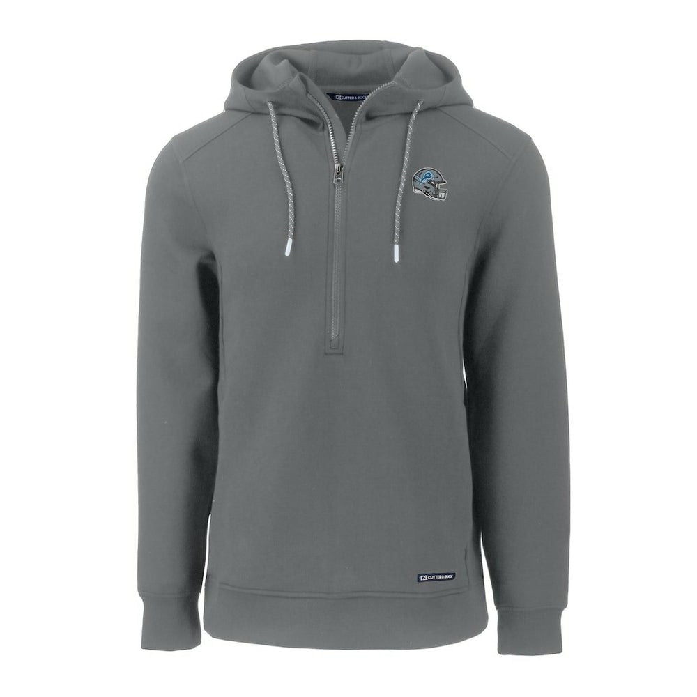 Cutter & Buck Helmet Roam Eco Half-Zip Recycled Pullover Hoodie - Detroit Lions