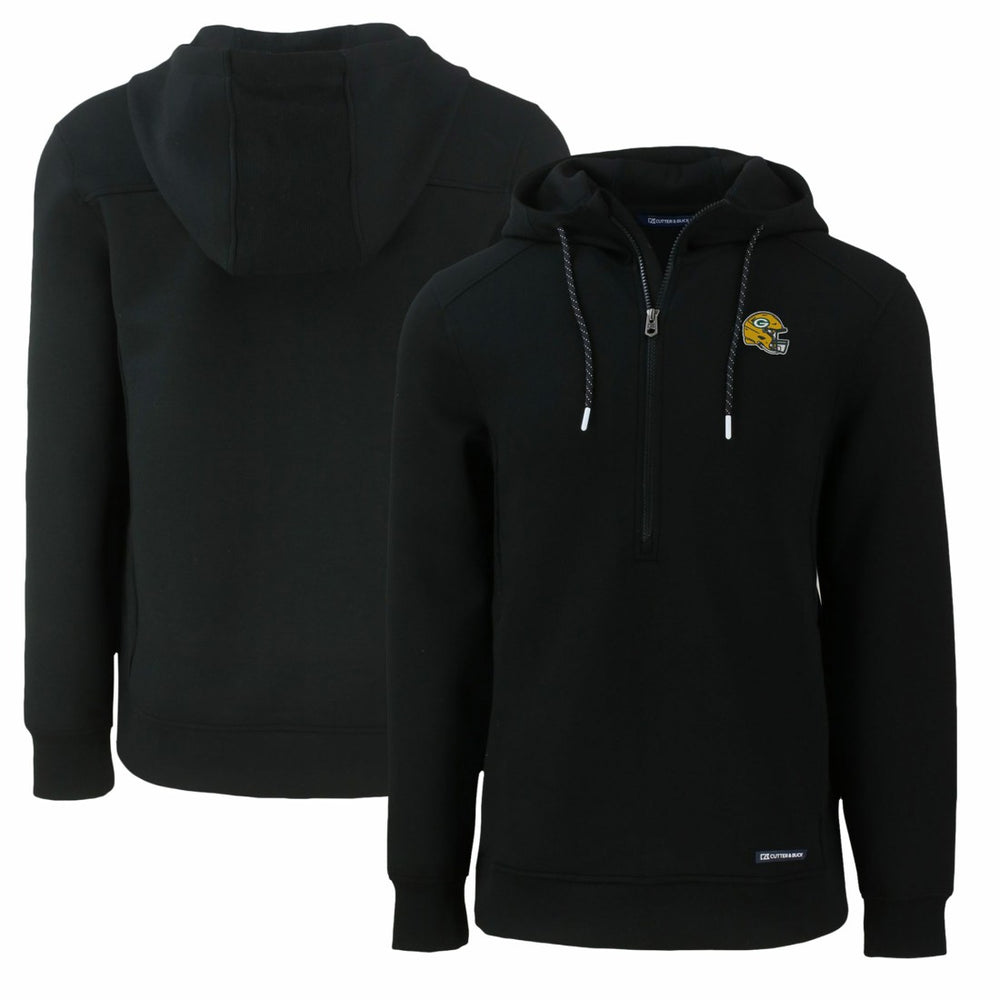 Cutter & Buck Helmet Roam Eco Half-Zip Recycled Pullover Hoodie - Green Bay Packers