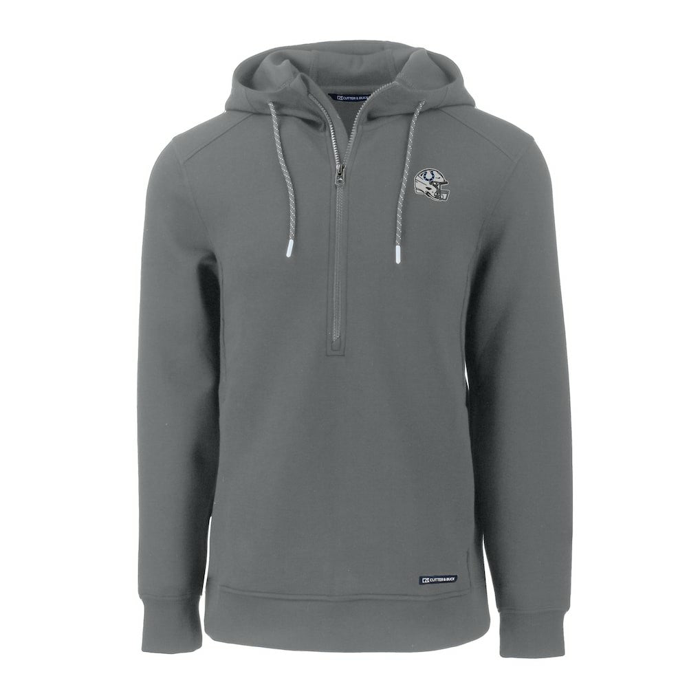 Cutter & Buck Helmet Roam Eco Half-Zip Recycled Pullover Hoodie - Indianapolis Colts