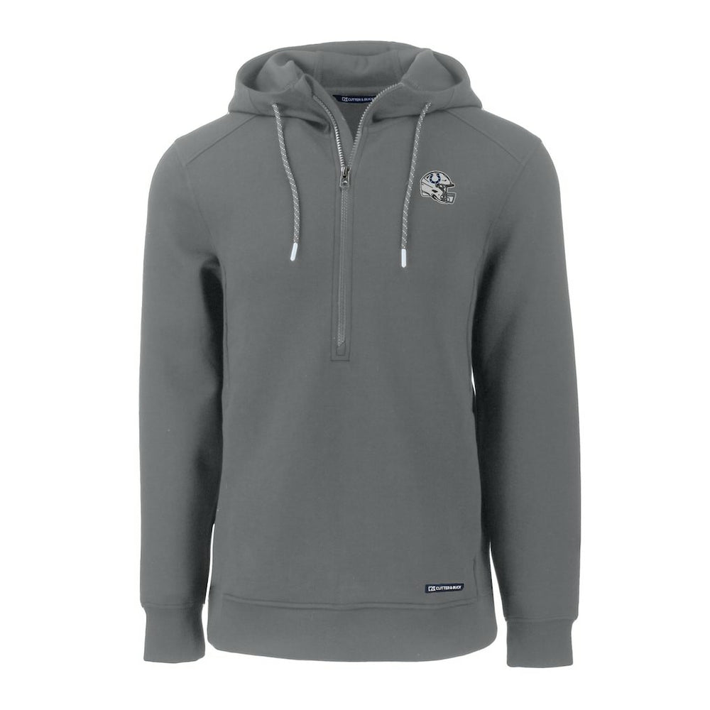 Cutter & Buck Helmet Roam Eco Half-Zip Recycled Pullover Hoodie - Indianapolis Colts