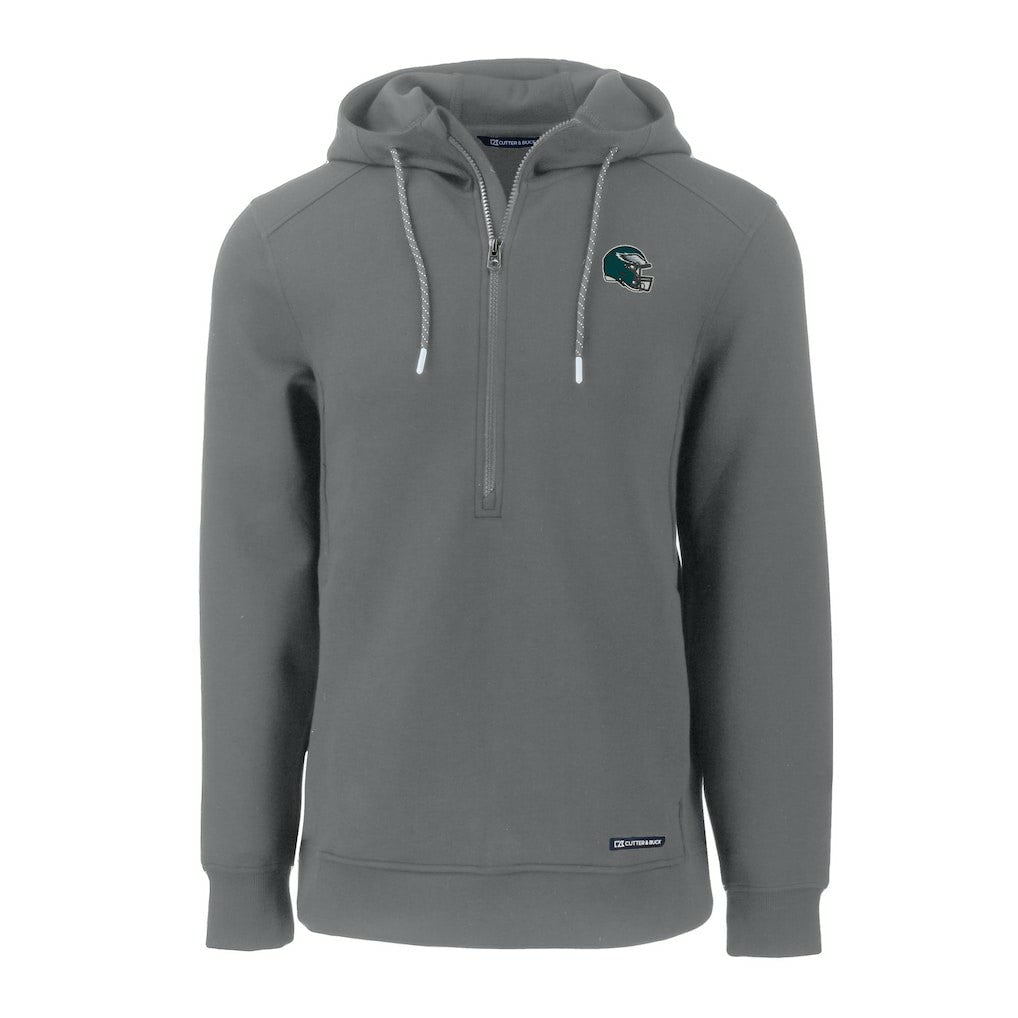 Cutter & Buck Helmet Roam Eco Half-Zip Recycled Pullover Hoodie - Philadelphia Eagles
