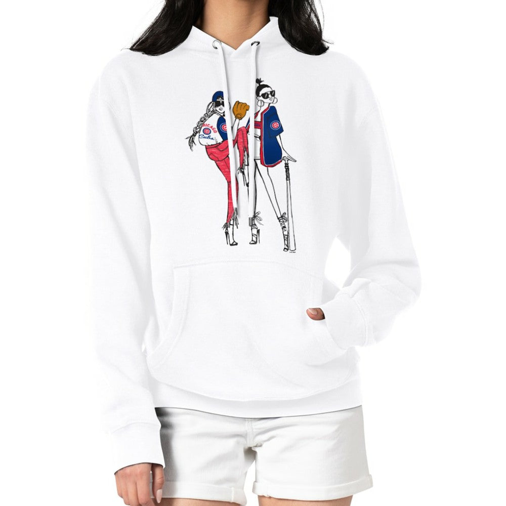 MLB Chicago Cubs G-III 4Her by Carl Banks Women's Baseball Girls Fleece Pullover Hoodie