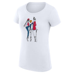 MLB Los Angeles Angels G-III 4Her by Carl Banks Women's Super-Slim Fit Lightweight Baseball Girls T-Shirt