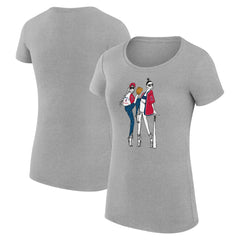 MLB Los Angeles Angels G-III 4Her by Carl Banks Women's Super-Slim Fit Lightweight Baseball Girls T-Shirt