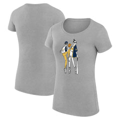 MLB Milwaukee Brewers G-III 4Her by Carl Banks Women's Super-Slim Fit Lightweight Baseball Girls T-Shirt