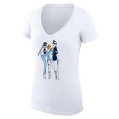 MLB Tampa Bay Rays G-III 4Her by Carl Banks Women's Super-Slim Fit Lightweight Baseball V-Neck T-Shirt