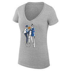 MLB Toronto Blue Jays G-III 4Her by Carl Banks Women's Super-Slim Fit Lightweight Baseball V-Neck T-Shirt