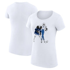 NHL White St. Louis Blues G-III 4Her by Carl Banks Women's Super-Slim Fit Lightweight Hockey Girls T-Shirt