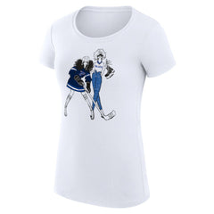 NHL White St. Louis Blues G-III 4Her by Carl Banks Women's Super-Slim Fit Lightweight Hockey Girls T-Shirt