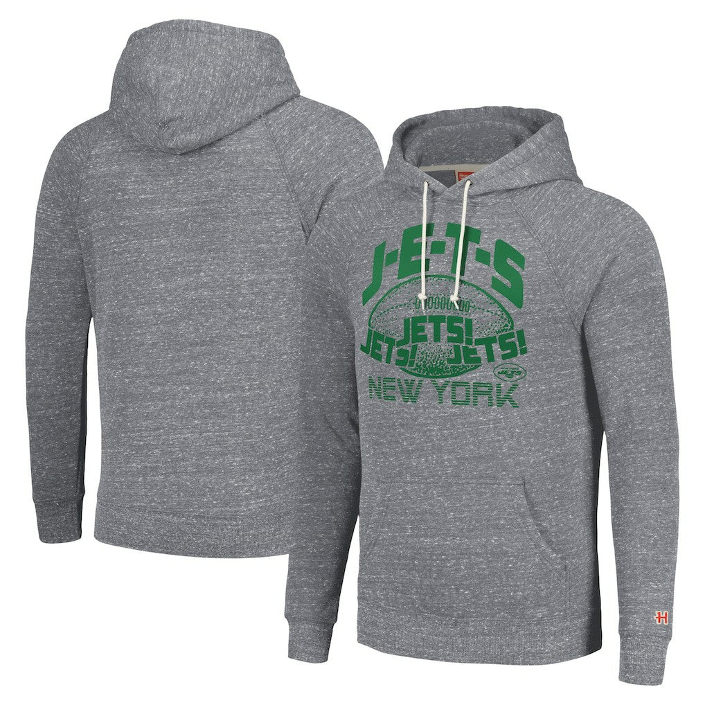 Homage Unisex Hyperlocal Raglan Pullover Hoodie - New York Jets