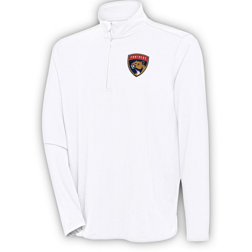 NHL White Florida Panthers Antigua Hunk Quarter-Zip Pullover Top