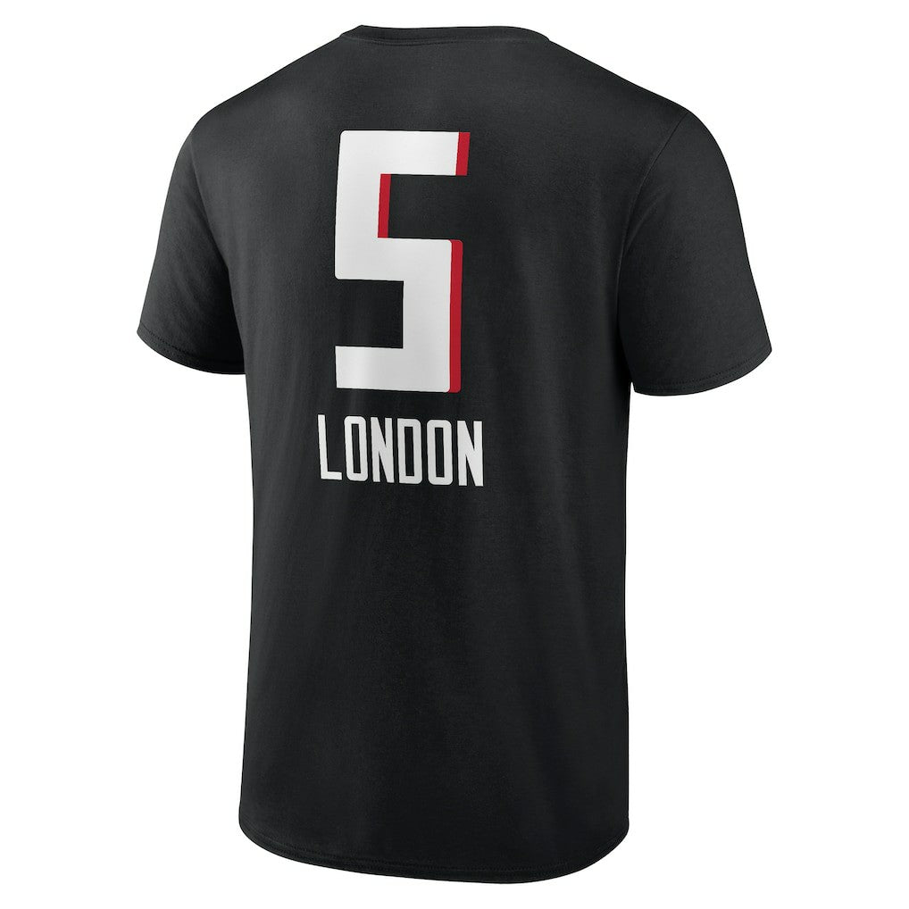 Drake London  Team Wordmark Player Name & Number T-Shirt - Atlanta Falcons
