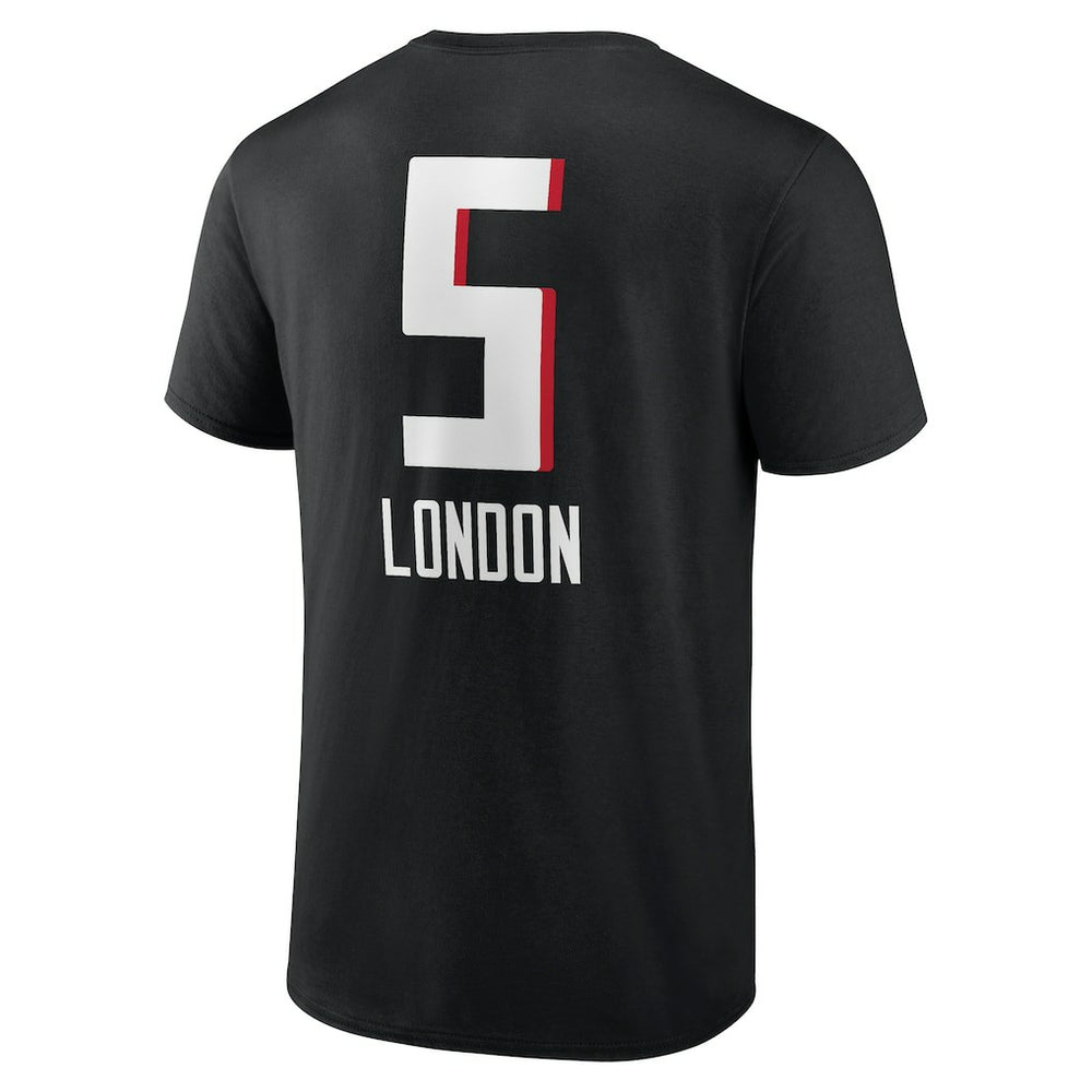 Drake London  Team Wordmark Player Name & Number T-Shirt - Atlanta Falcons