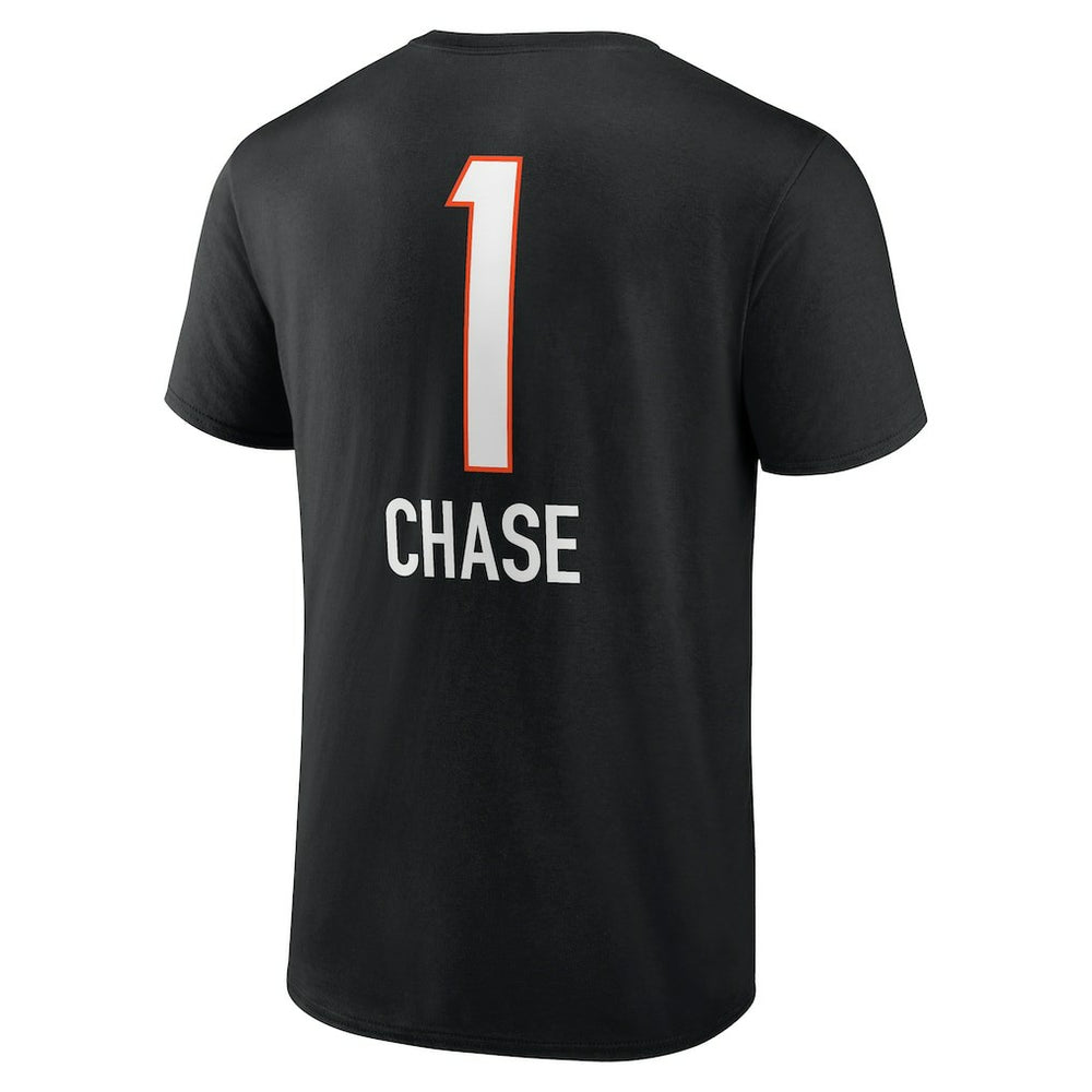 Ja'Marr Chase  Team Wordmark Player Name & Number T-Shirt - Cincinnati Bengals