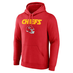 Travis Kelce  Team Wordmark Player Name & Number Pullover Hoodie - Kansas City Chiefs