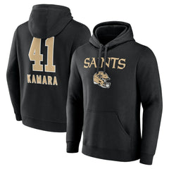 Alvin Kamara  Team Wordmark Player Name & Number Pullover Hoodie - New Orleans Saints