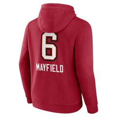 Baker Mayfield  Team Wordmark Player Name & Number Pullover Hoodie - Tampa Bay Buccaneers