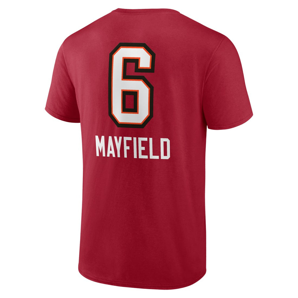 Baker Mayfield  Team Wordmark Player Name & Number T-Shirt - Tampa Bay Buccaneers