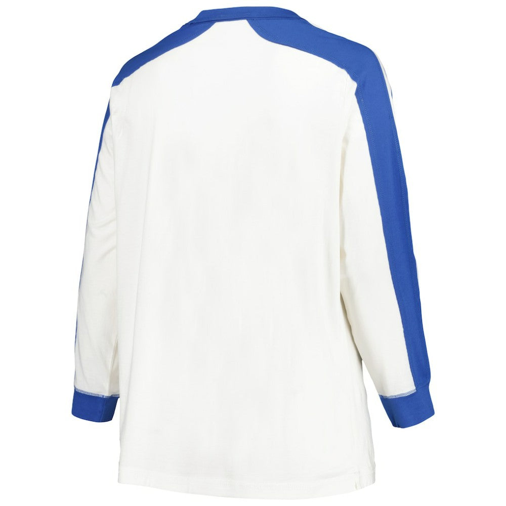 MLB Atlanta Braves '47 Women's Plus Size Caribou Raglan Long Sleeve T-Shirt