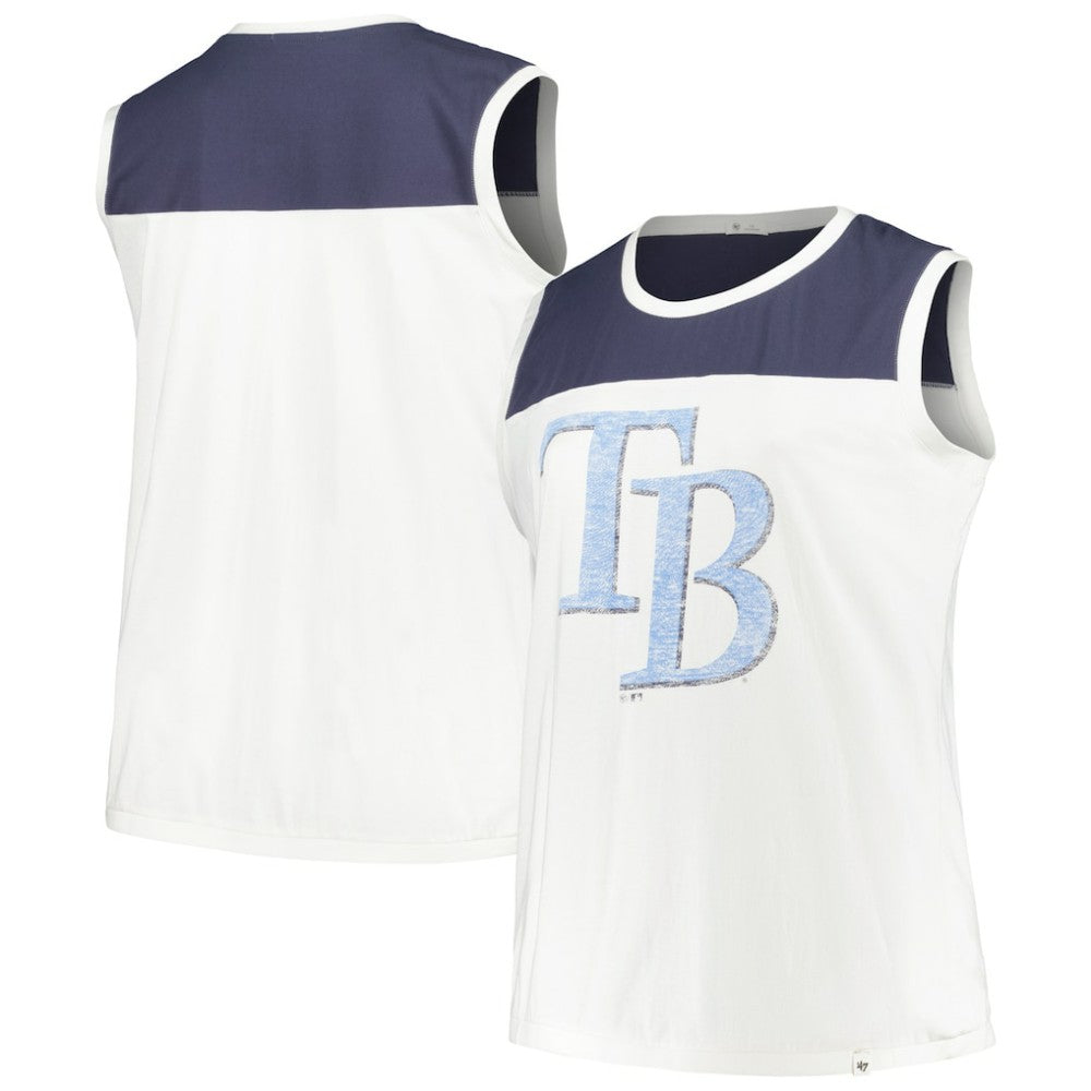 MLB Tampa Bay Rays '47 Women's Plus Size Waist Length Muscle Tank Top