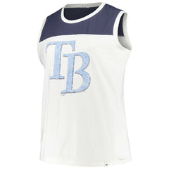 MLB Tampa Bay Rays '47 Women's Plus Size Waist Length Muscle Tank Top