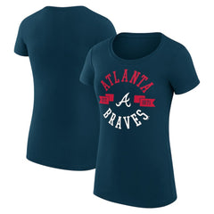 MLB Atlanta Braves G-III 4Her by Carl Banks Women's Super-Slim Fit Lightweight City Graphic T-Shirt