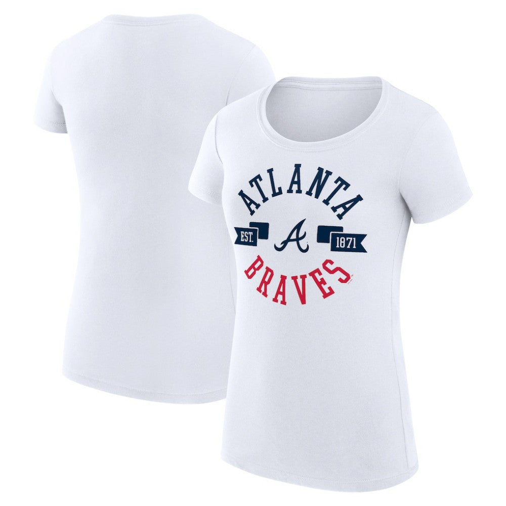 MLB Atlanta Braves G-III 4Her by Carl Banks Women's Super-Slim Fit Lightweight City Graphic T-Shirt