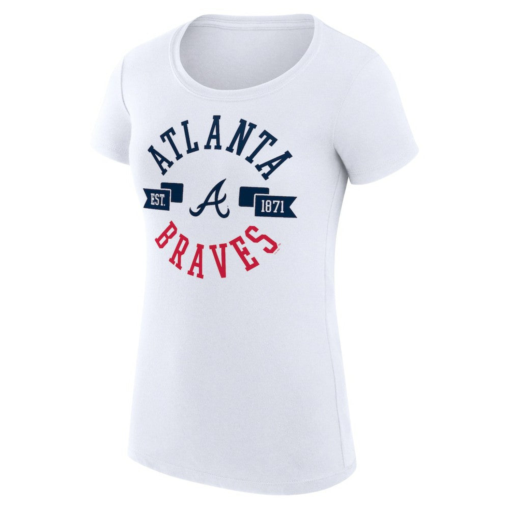 MLB Atlanta Braves G-III 4Her by Carl Banks Women's Super-Slim Fit Lightweight City Graphic T-Shirt