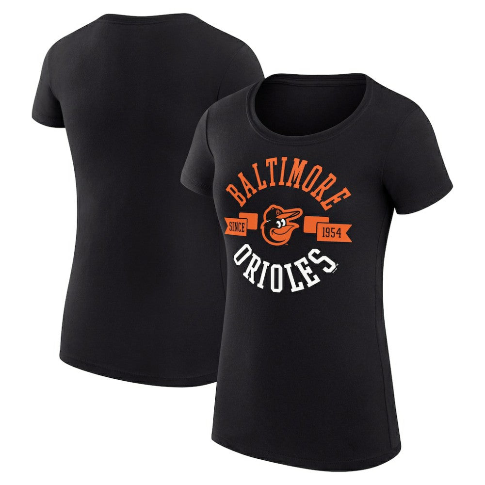 MLB Baltimore Orioles G-III 4Her by Carl Banks Women's Super-Slim Fit Lightweight City Graphic T-Shirt