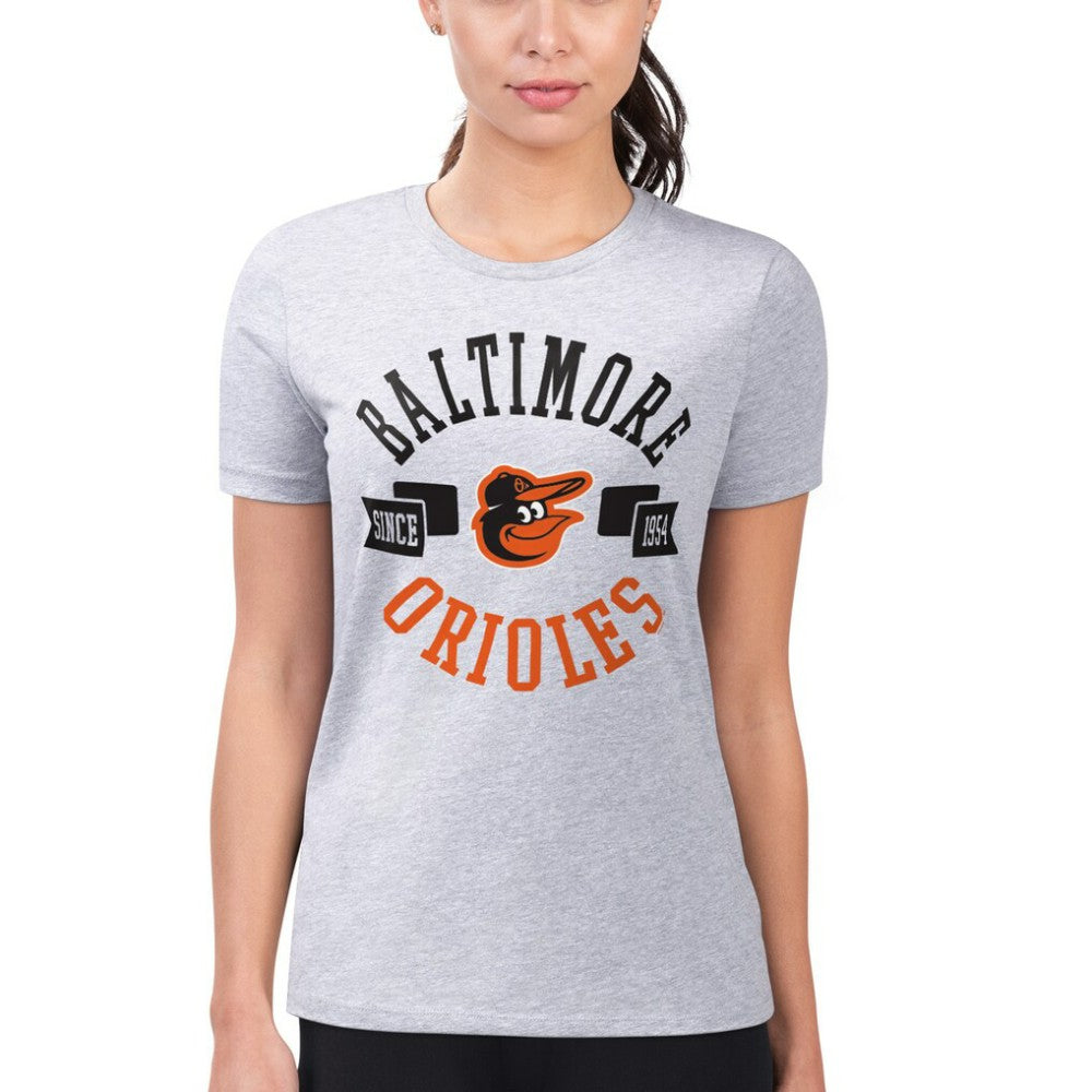 MLB Baltimore Orioles G-III 4Her by Carl Banks Women's Super-Slim Fit Lightweight City Graphic T-Shirt