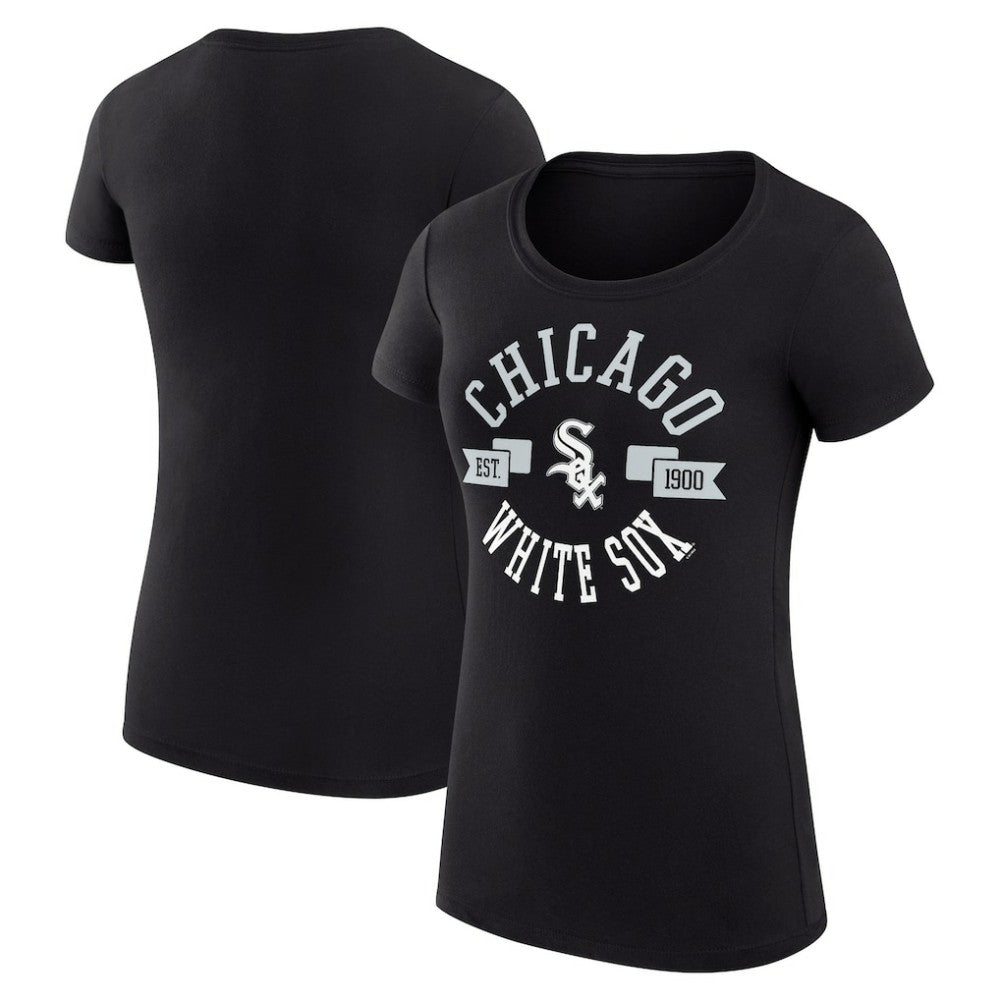 MLB Chicago White Sox G-III 4Her by Carl Banks Women's Super-Slim Fit Lightweight City Graphic T-Shirt