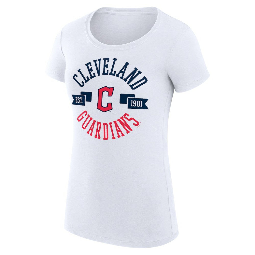 MLB Cleveland Guardians G-III 4Her by Carl Banks Women's Super-Slim Fit Lightweight City Graphic T-Shirt