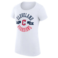 MLB Cleveland Guardians G-III 4Her by Carl Banks Women's Super-Slim Fit Lightweight City Graphic T-Shirt